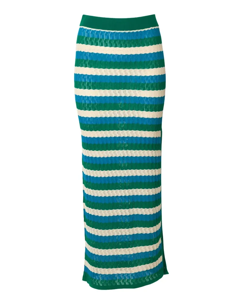 Dodo Bar Or June striped maxi skirt - Grün Grün