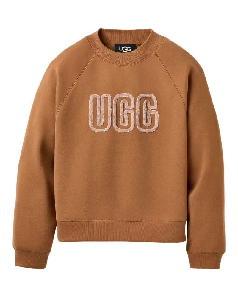 UGG T-Shirt mit Logo-Applikation - Braun Braun