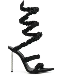 Le Silla Fedra Sandalen mit Satins 120mm Schwarz