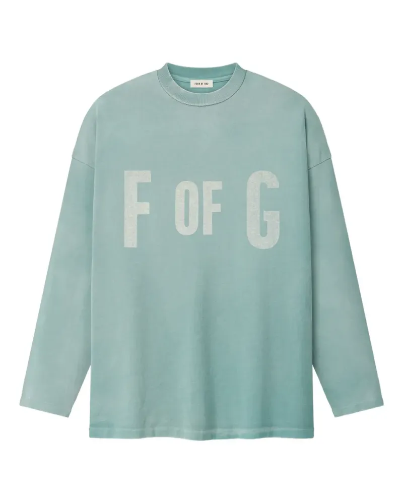 Fear of God Langarmshirt mit Print - Blau Blau