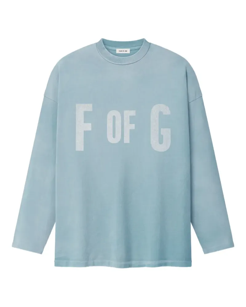 Fear of God Langarmshirt mit Print - Blau Blau
