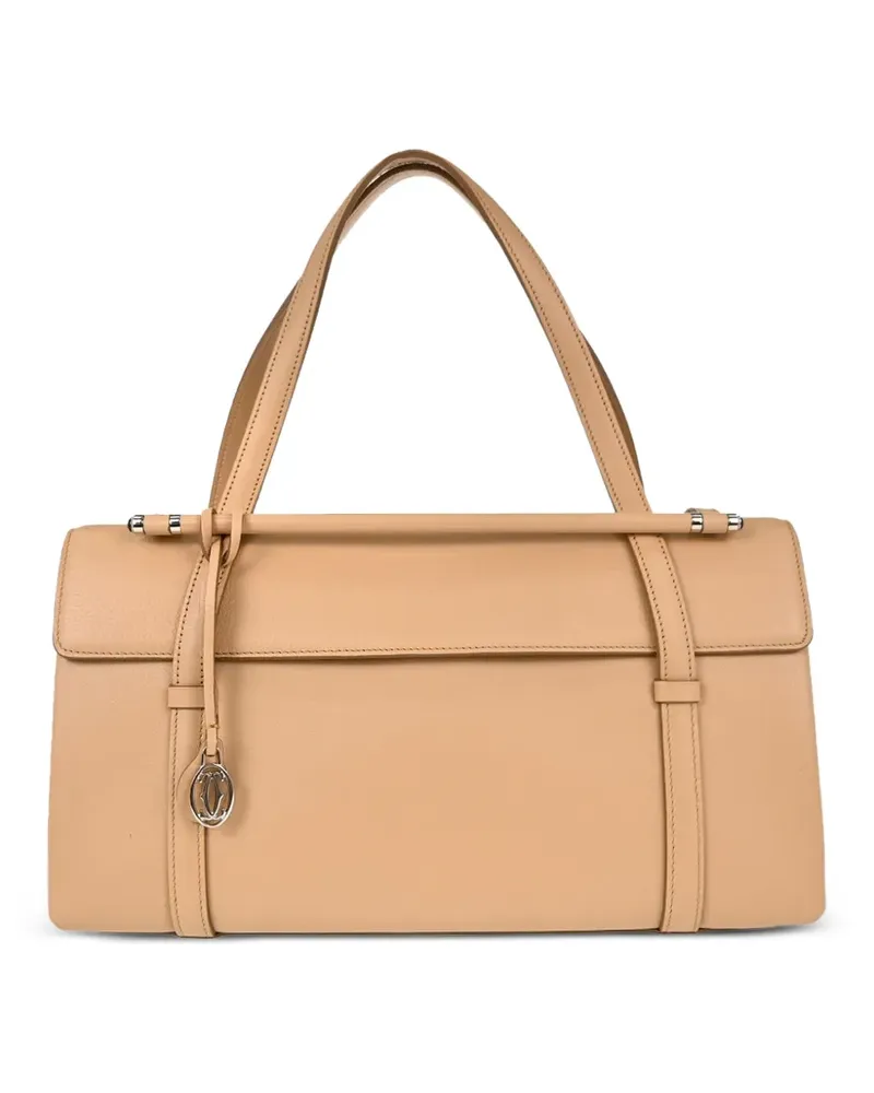 Cartier Cabochon Handtasche aus Leder - Nude Nude