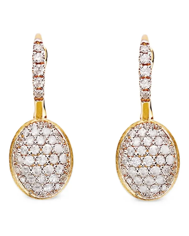 NANIS Ciliegine diamond drop earrings - Gold Gold