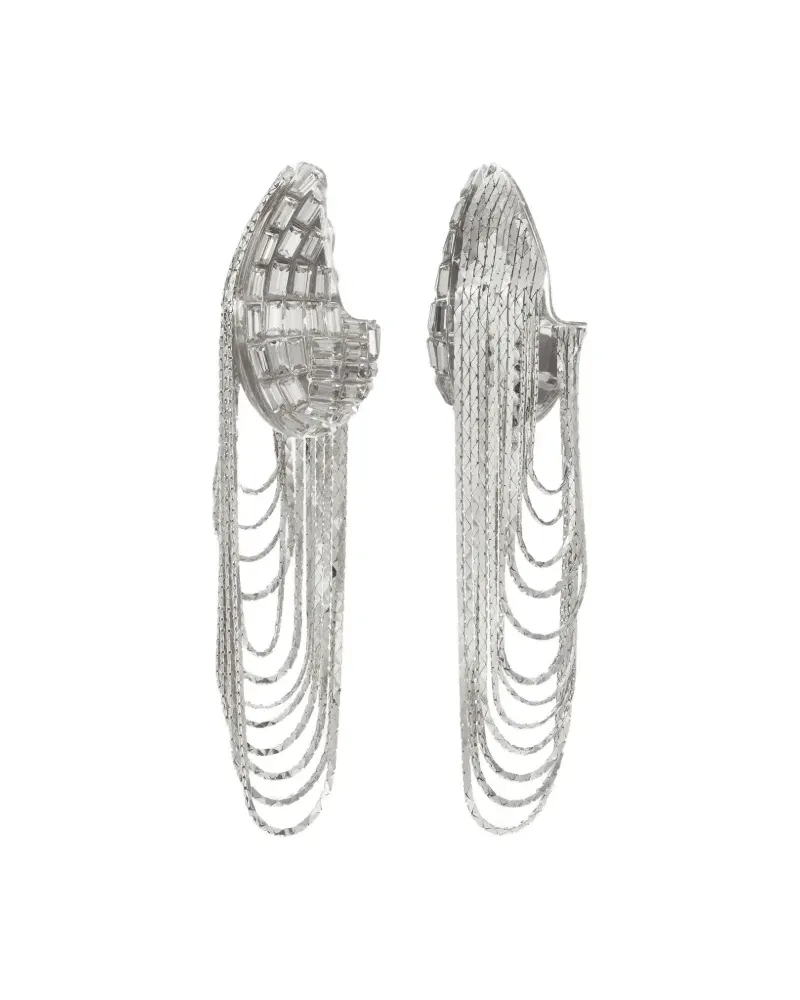 Tory Burch Runway Kettenohrringe - Silber Silber