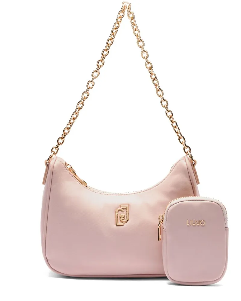Liu Jo Schultertasche mit Logo-Schild - Rosa Rosa