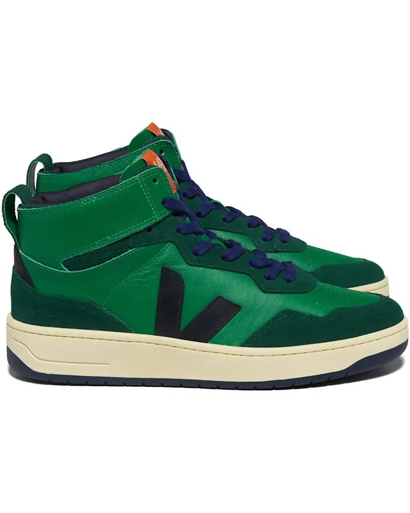 VEJA V-95 High-Top-Sneakers mit Logo - Grün Grün
