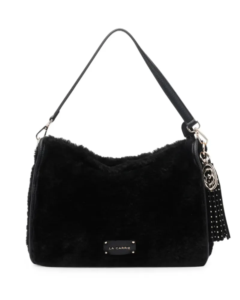 LA CARRIE Teddy' Schultertasche - Schwarz Schwarz