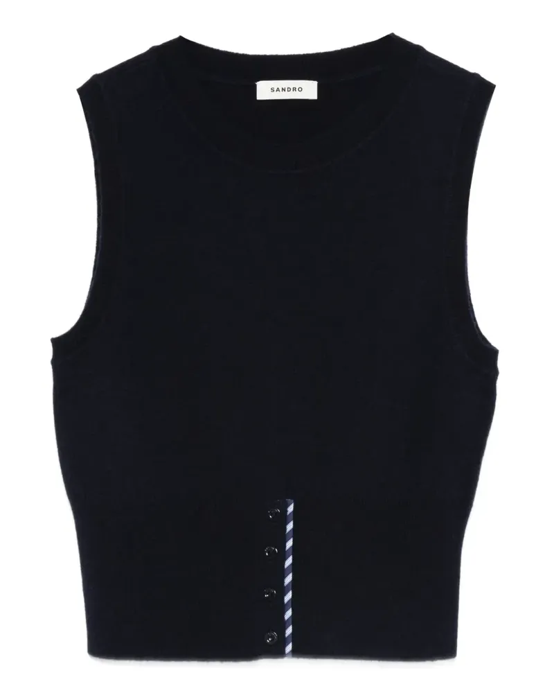 Sandro Oberteil mit Knöpfen - Blau Blau