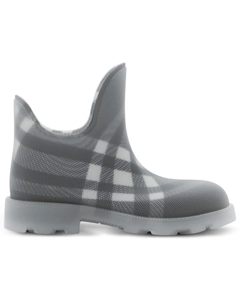 Burberry Marsh Stiefel mit Vintage-Karo - Grau Grau