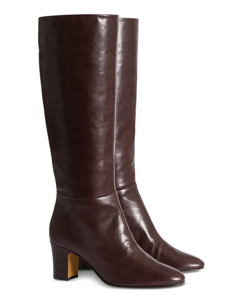 Alberta Ferretti Stiefel mit Blockabsatz - Braun Braun