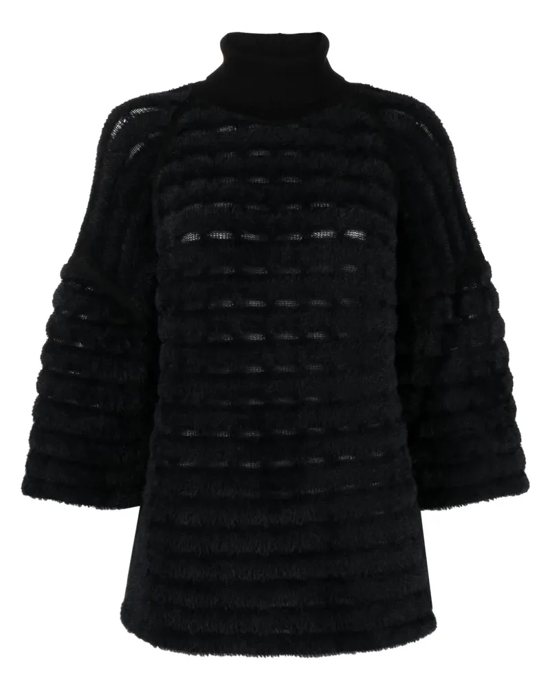 Genny Pullover mit V-Ausschnitt - Schwarz Schwarz