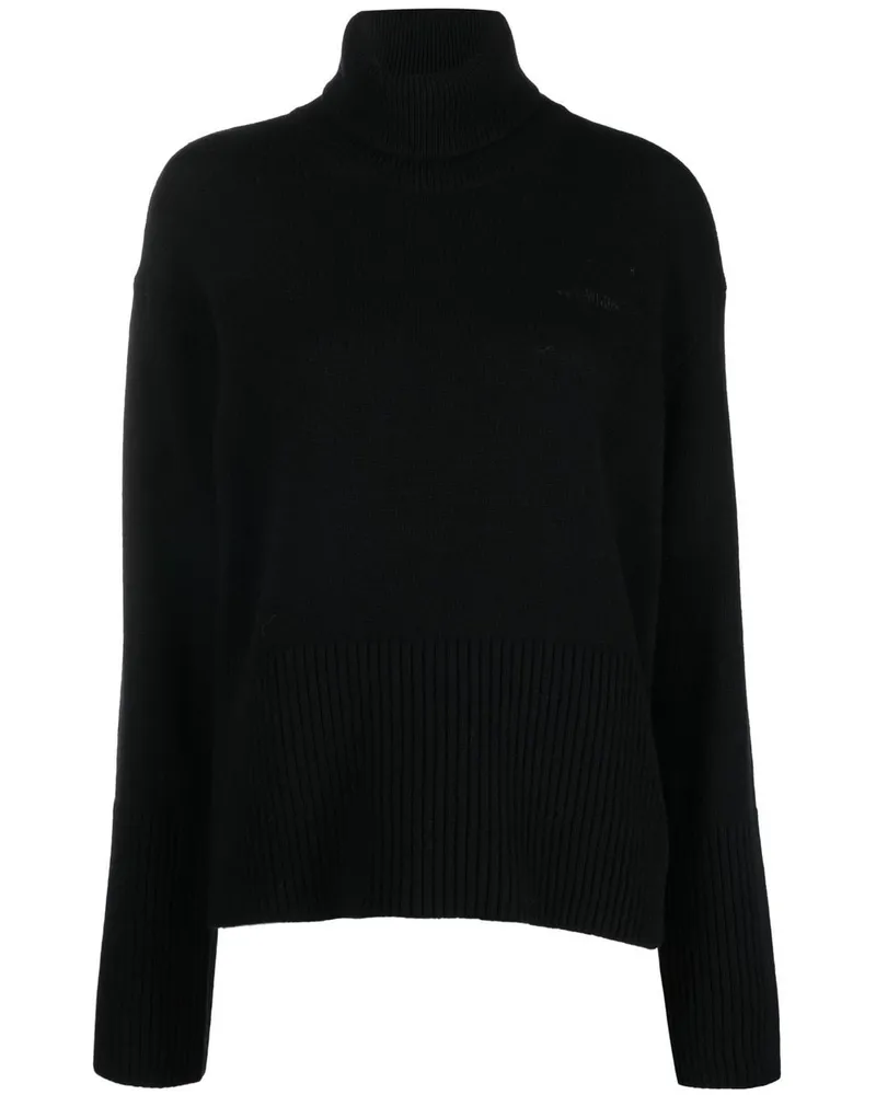OFF-WHITE Pullover mit Logo-Stickerei - Schwarz Schwarz