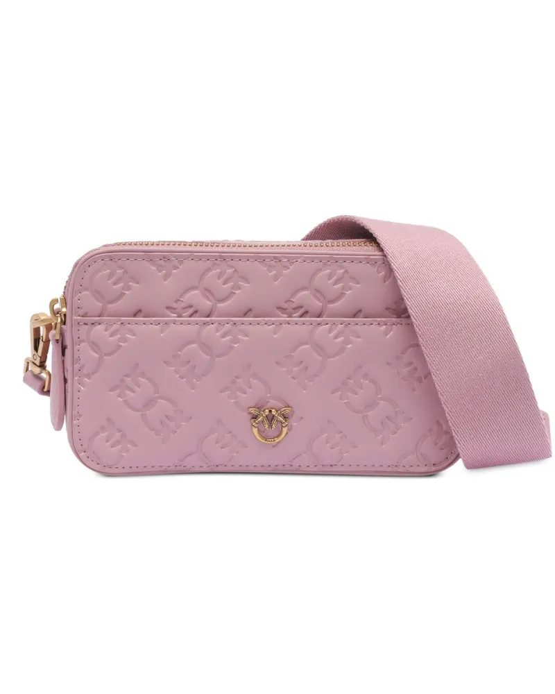Pinko Kameratasche mit Logo-Prägung - Rosa Rosa