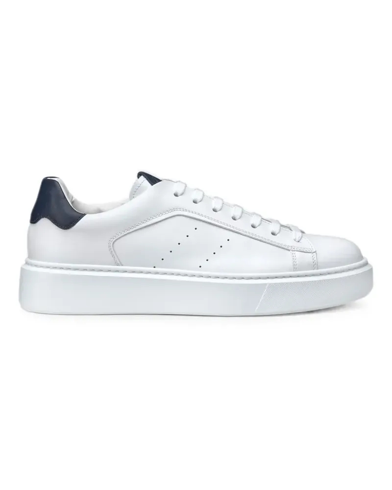 Doucal´s perforated-detail leather sneakers - Weiß Weiß