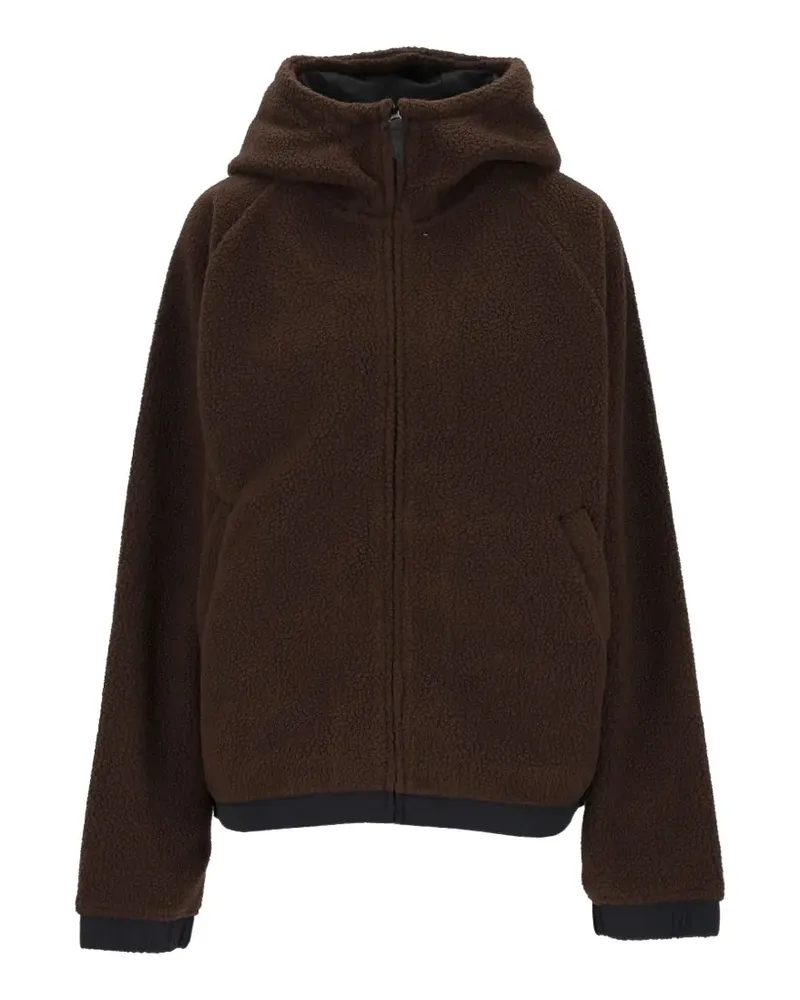 Carhartt WIP hooded limn C fleece jacket - Braun Braun