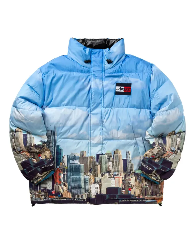 AWAKE NY x Tommy Hilfiger Liberty Skyline wendbare Steppjacke - Blau Blau