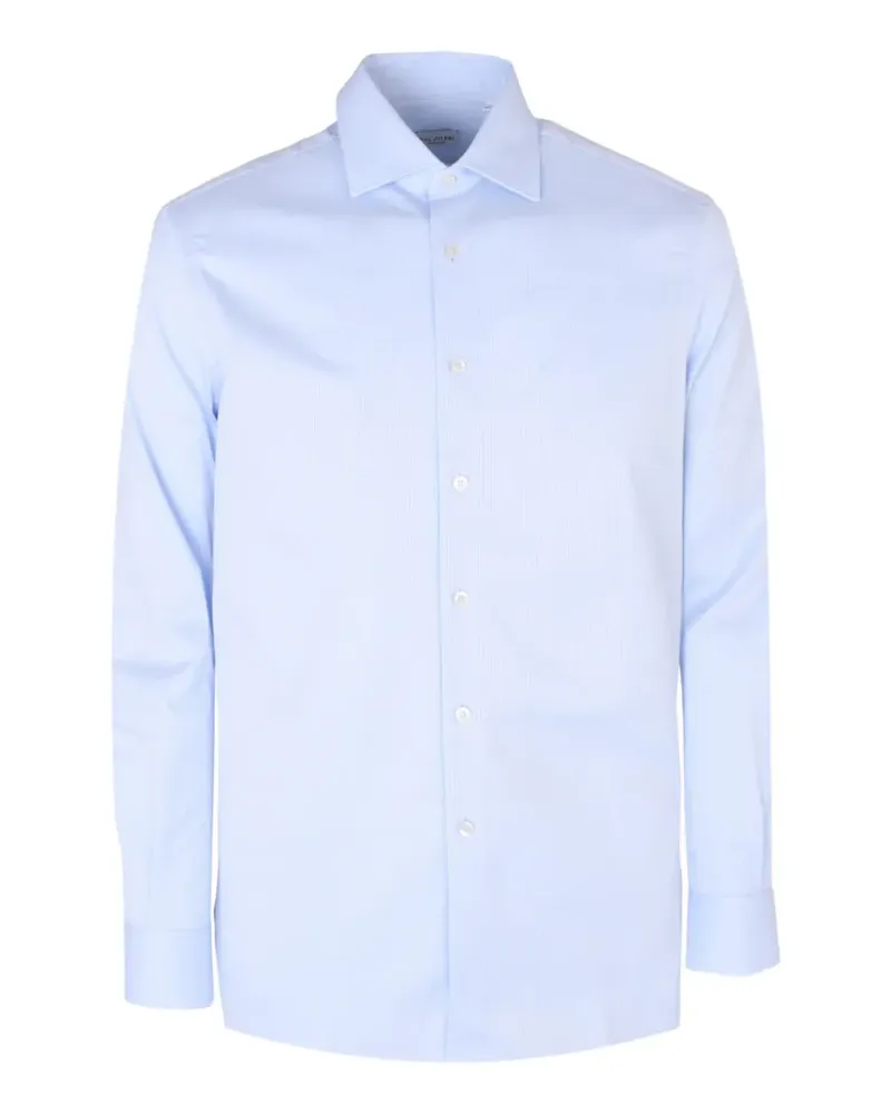 Pal Zileri micro-stripe cotton shirt - Blau Blau