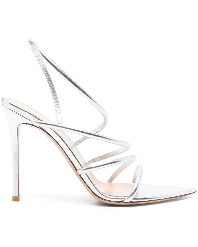 Gianvito Rossi Ettie Sandalen 105mm - Silber Silber