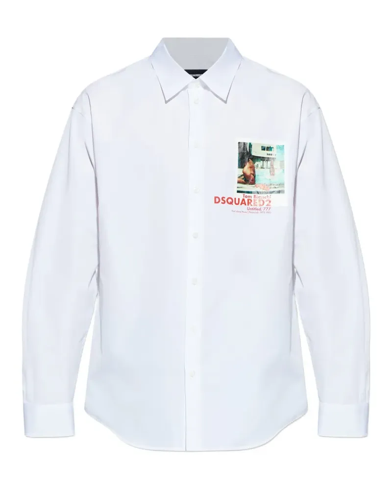 Dsquared2 printed shirt - Weiß Weiß