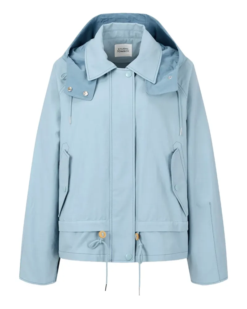 STUDIO TOMBOY Kapuzenjacke im Layering-Look - Blau Blau
