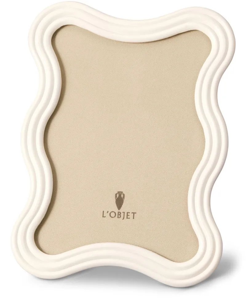 L’OBJET Ripple Emaille-Rahmen (13cm x 18cm) - Nude Nude
