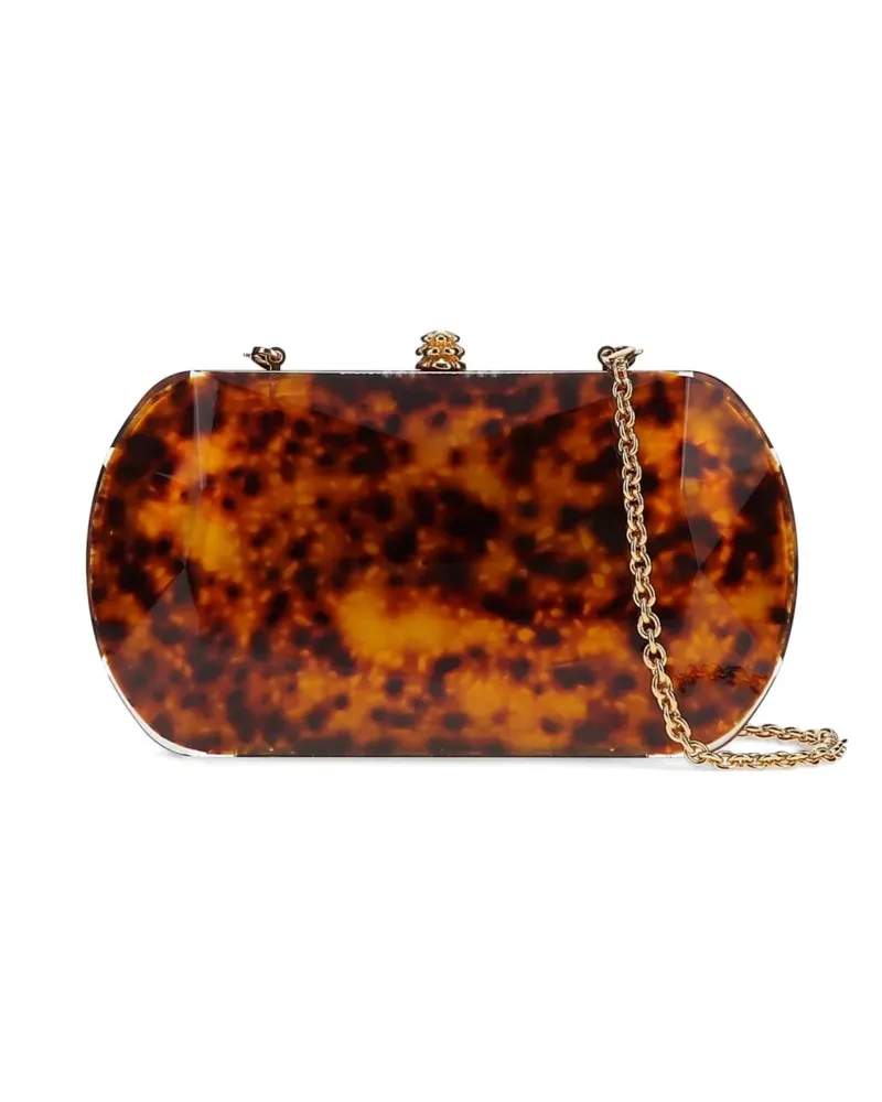 Tyler Ellis Giulia structured clutch bag - Braun Braun