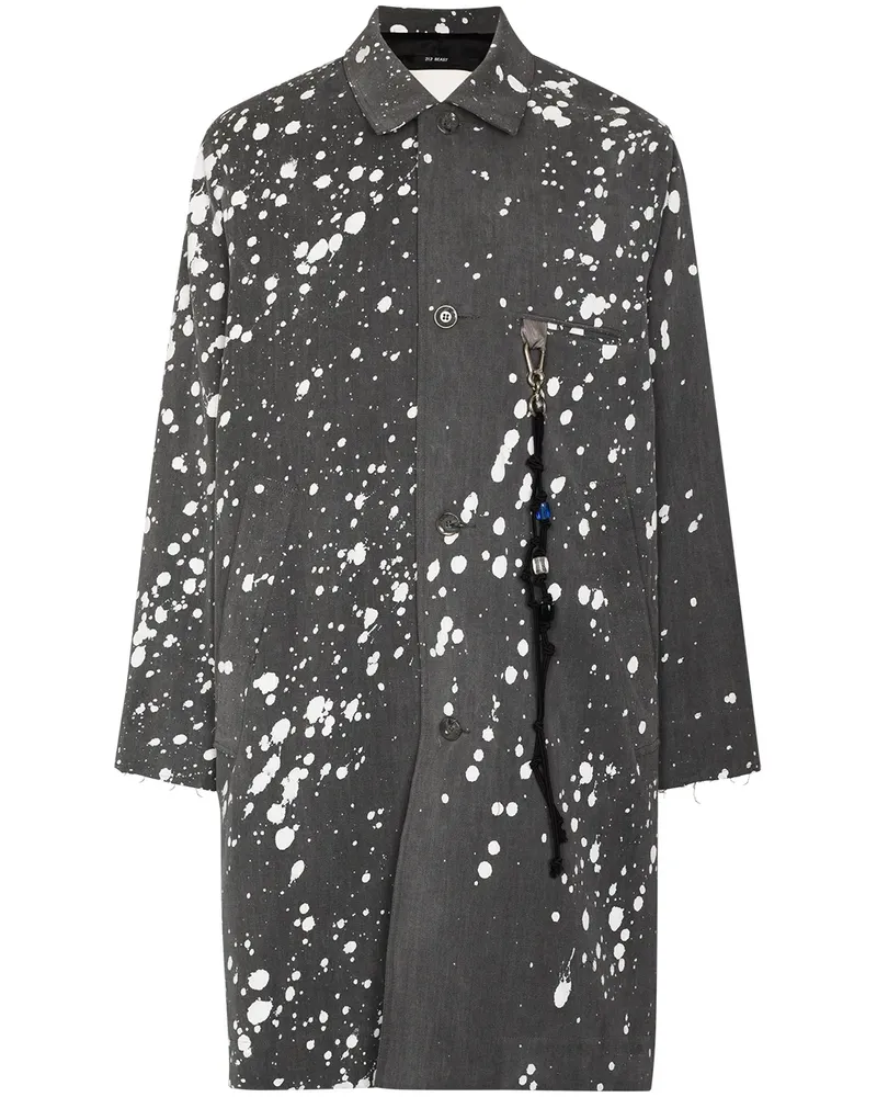 Song For The Mute Jacke mit Farbklecks-Print - Grau Grau