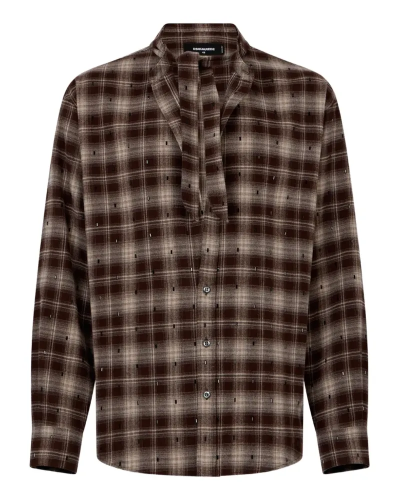 Dsquared2 Kariertes Hemd - Braun Braun