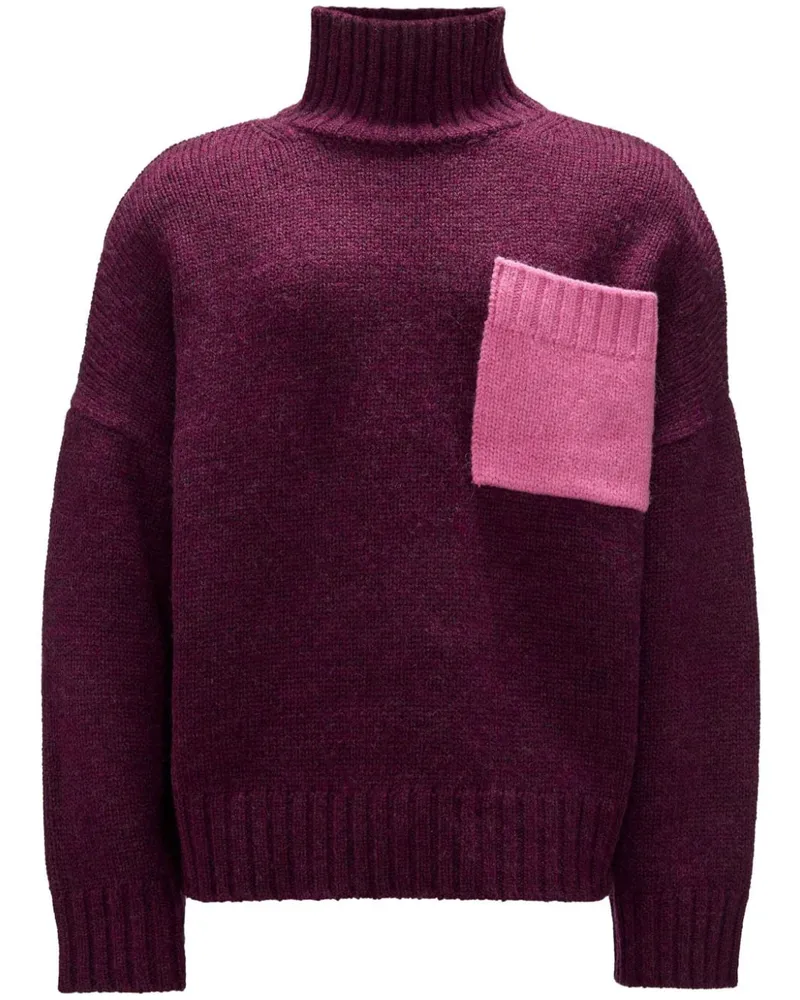 J.W.Anderson Pullover mit Stehkragen - Violett Violett