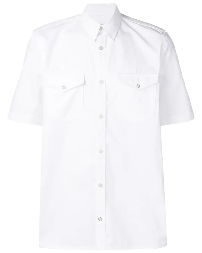 Givenchy Hemd mit Logo-Streifen - Weiß Weiß