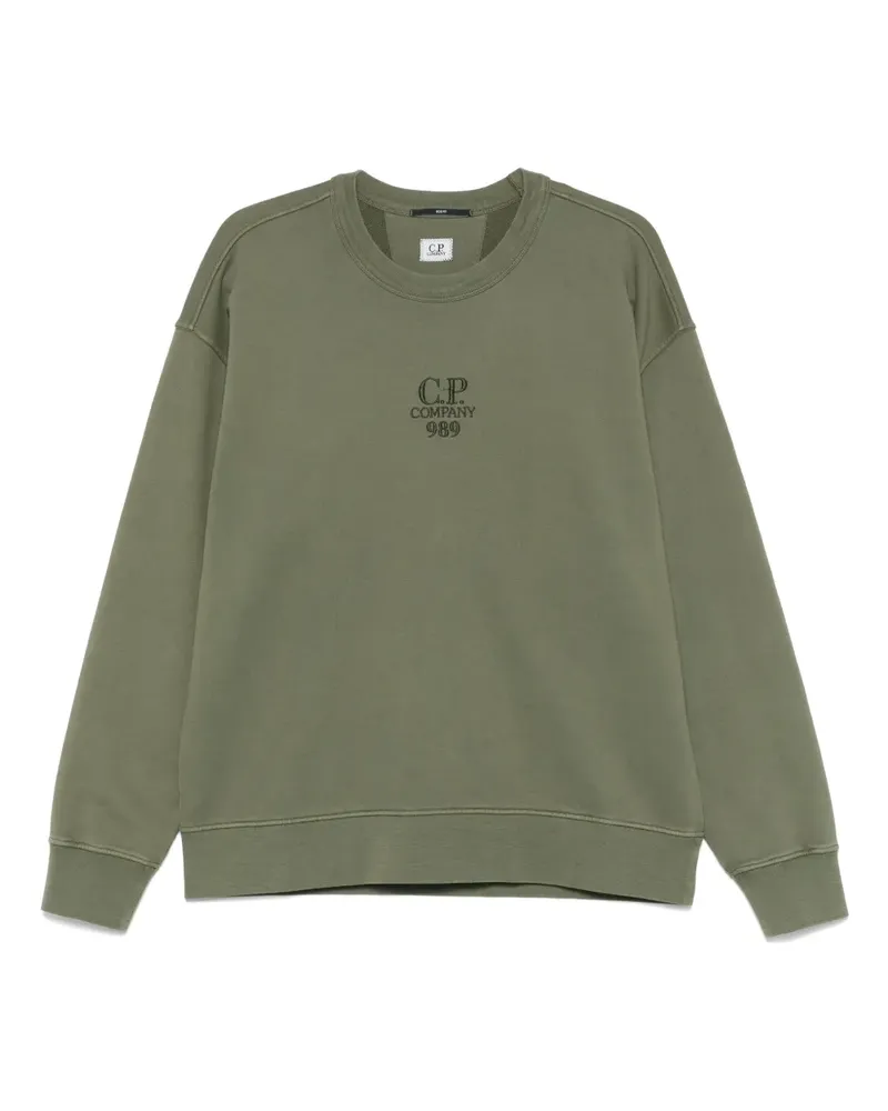 C.P. Company Sweatshirt mit Logo-Stickerei - Grün Grün