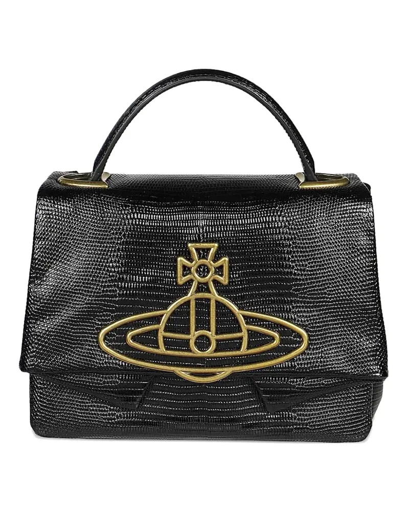 Vivienne Westwood Tote Bag mit Orb-Verzierung - Schwarz Schwarz