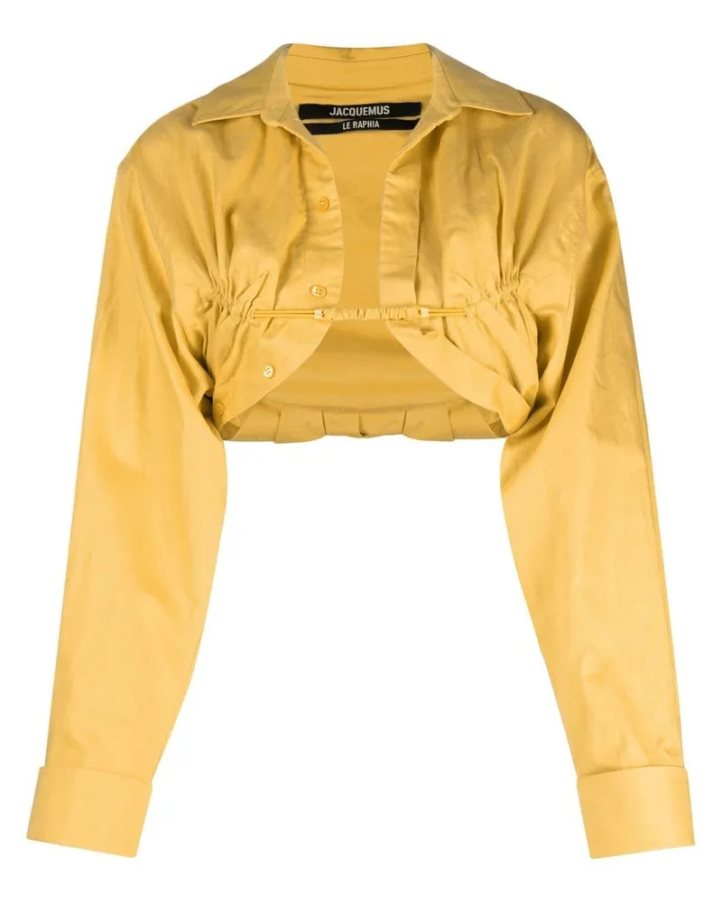 Jacquemus Le Papier Bolero Hemd - Gelb Gelb