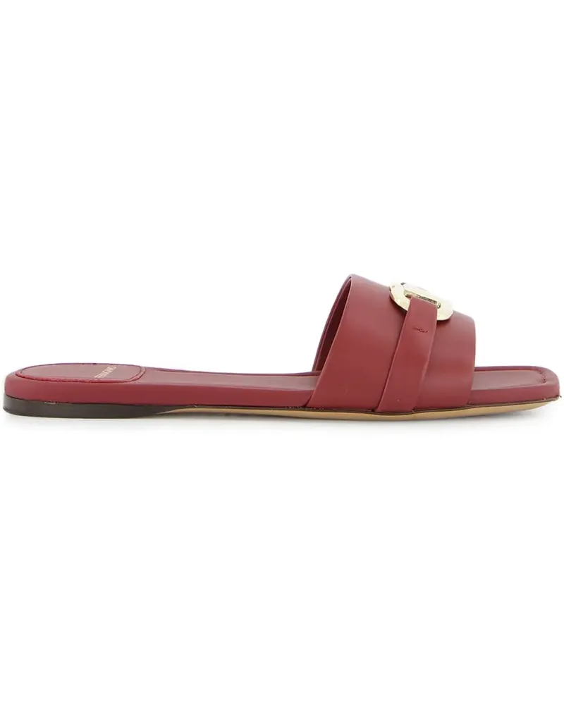 Ferragamo Flache Leah Pantoletten - Rot Rot