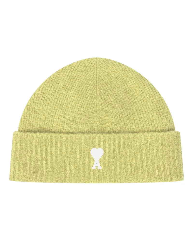 AMI Paris Ami de Coeur Beanie - Gelb Gelb