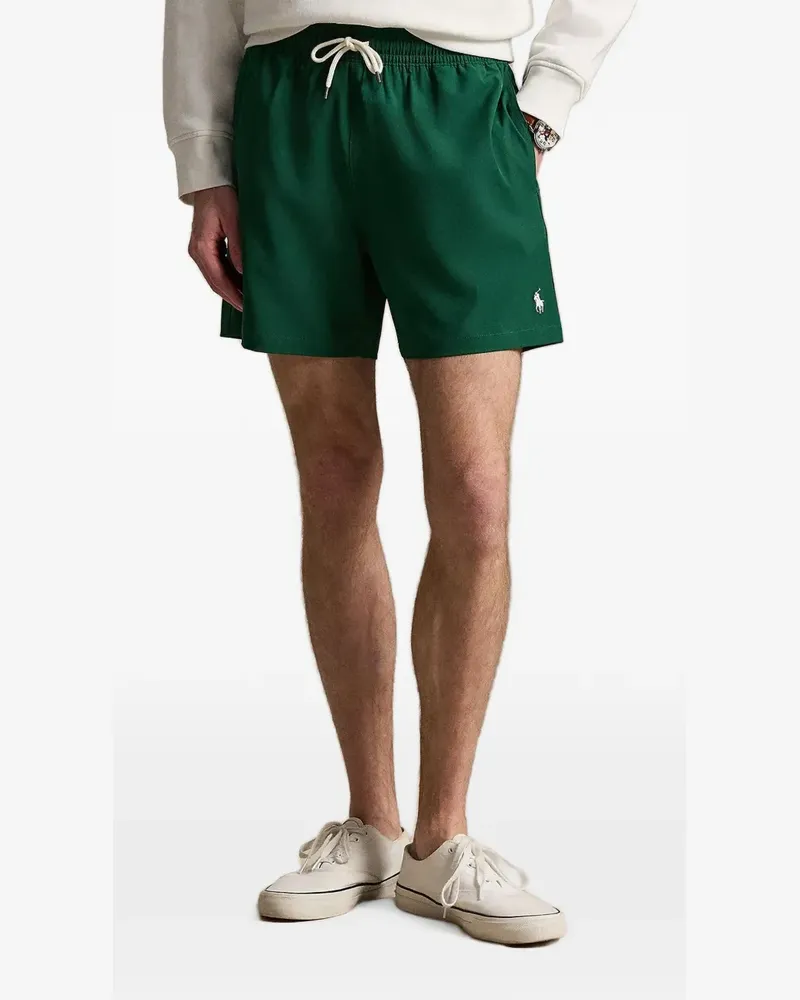 Ralph Lauren logo-embroidered drawstring swim shorts - Grün Grün