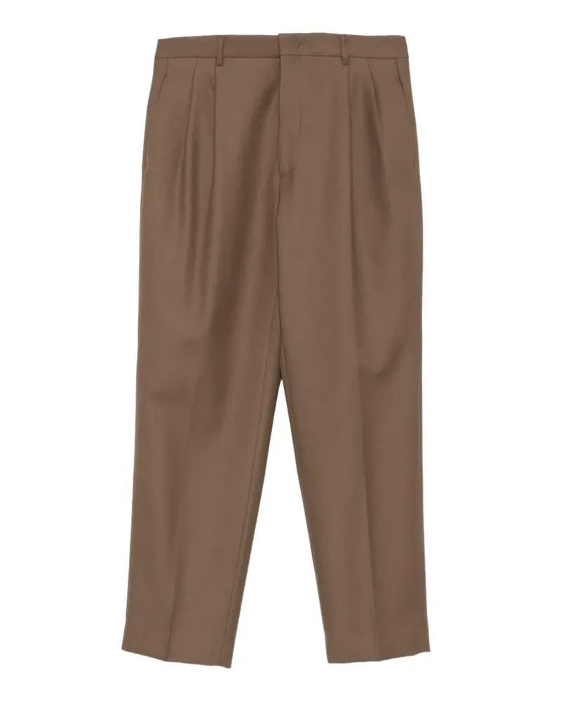 Be Able Plissierte Tapered-Hose - Braun Braun