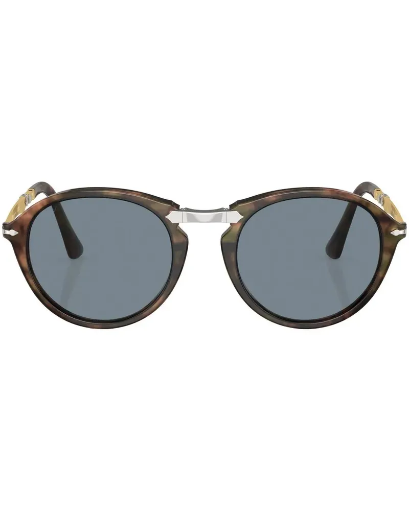 Persol Sonnenbrille mit rundem Gestell - Grün Grün