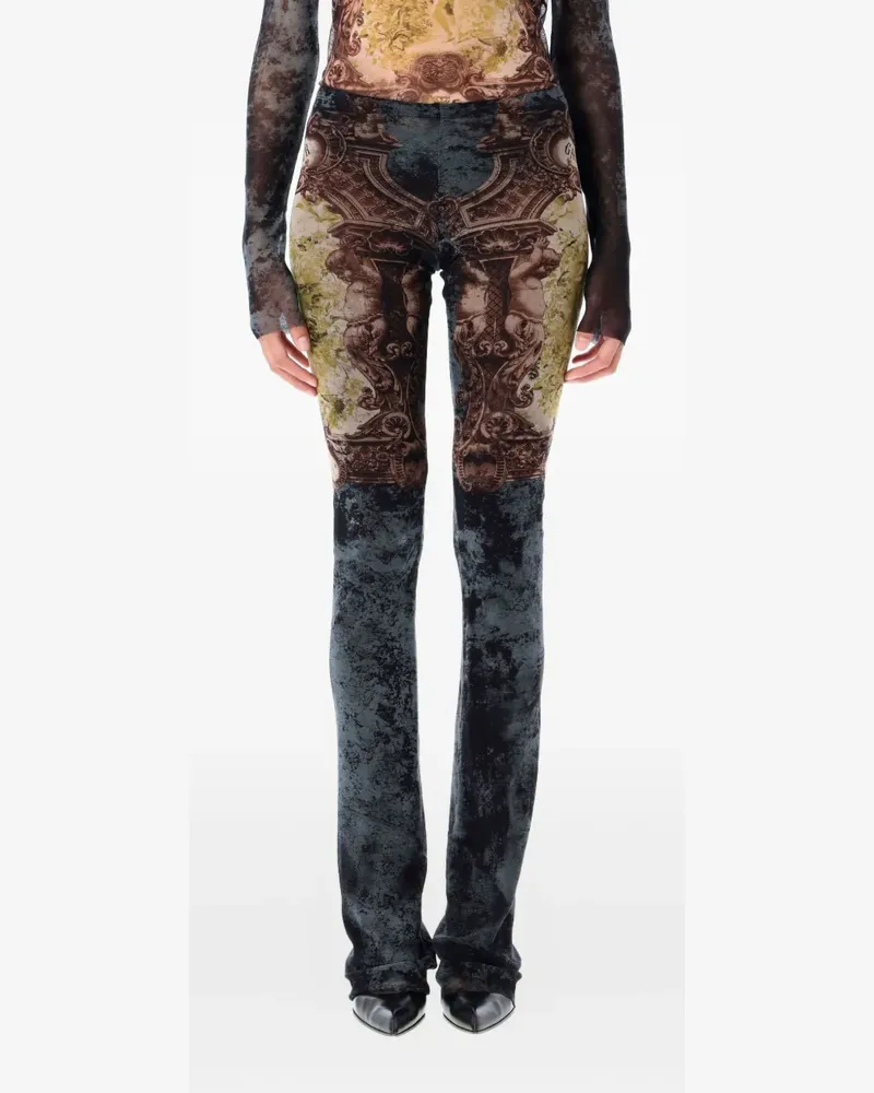 Jean Paul Gaultier Hose aus Mesh - Braun Braun