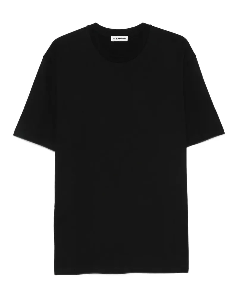 Jil Sander T-Shirt mit Slogan-Print - Schwarz Schwarz