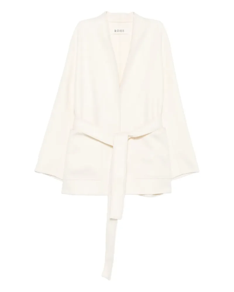 Róhe Jacke mit Gürtel - Weiß Weiß