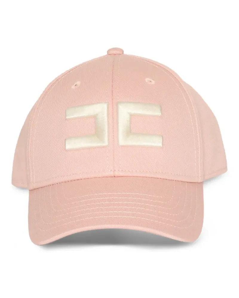 Elisabetta Franchi Baseballkappe mit Logo-Stickerei - Rosa Rosa