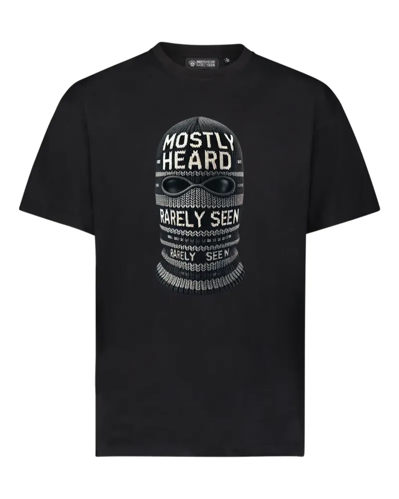 Mostly Heard Rarely Seen Ski Mask T-Shirt - Schwarz Schwarz