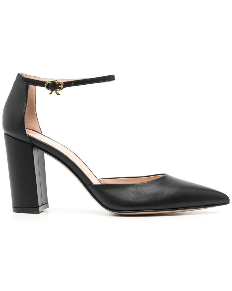 Gianvito Rossi Piper Anklet Pumps 100mm - Schwarz Schwarz
