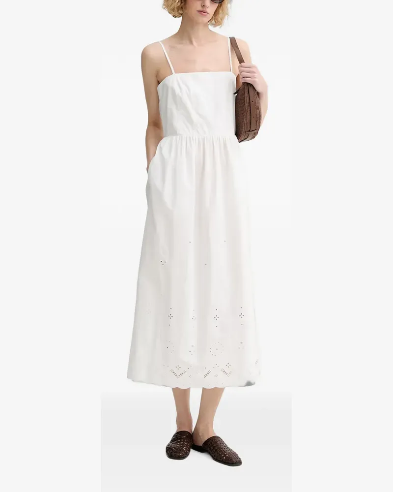 Marc O'Polo shirred-back midi dress - Weiß Weiß