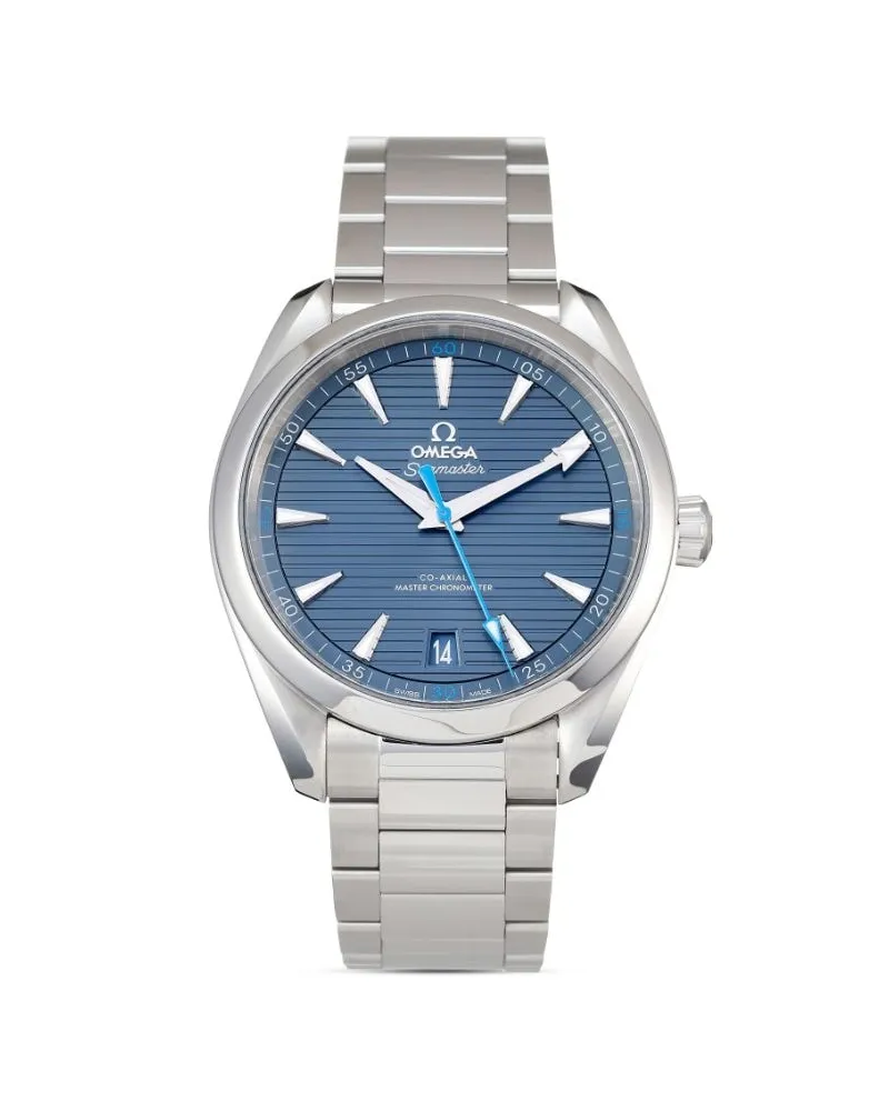 Omega 2024 Ungetragener Seamaster Aqua Terra 150 M Co Axial Master Chronometer 41mm Blau