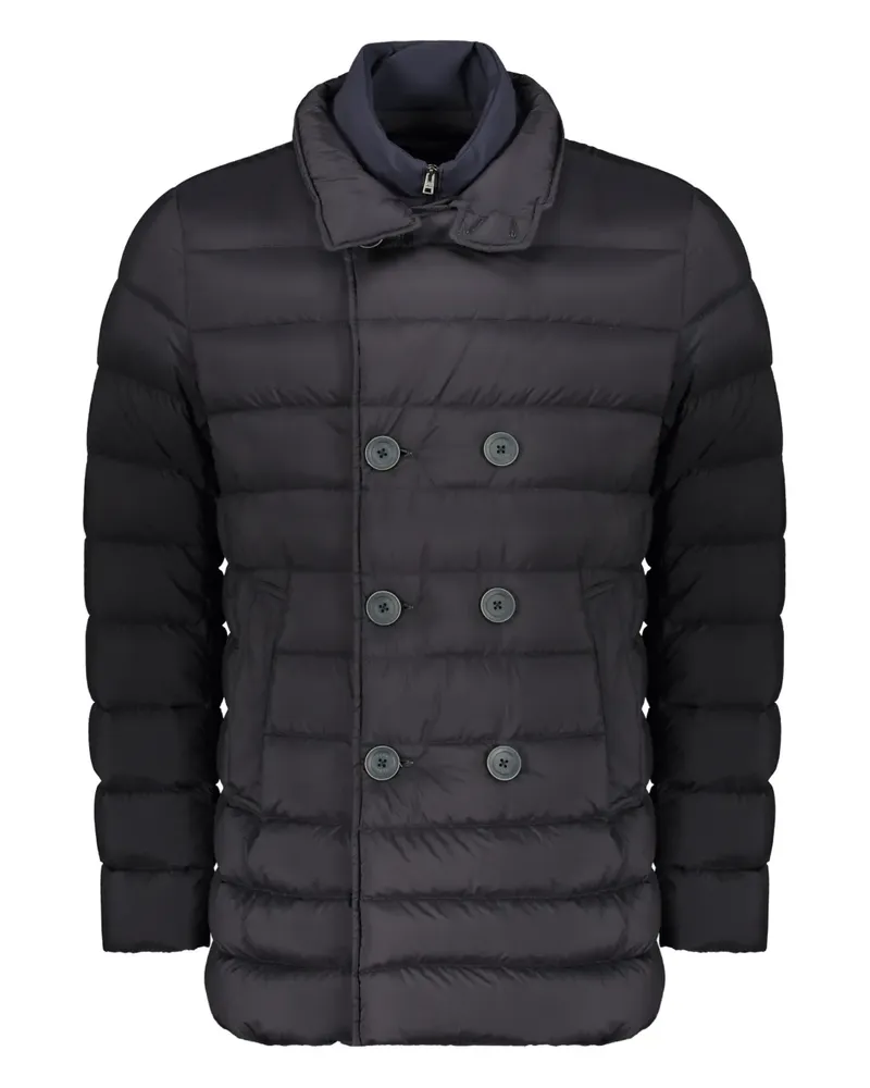 Herno double-breasted padded jacket - Schwarz Schwarz