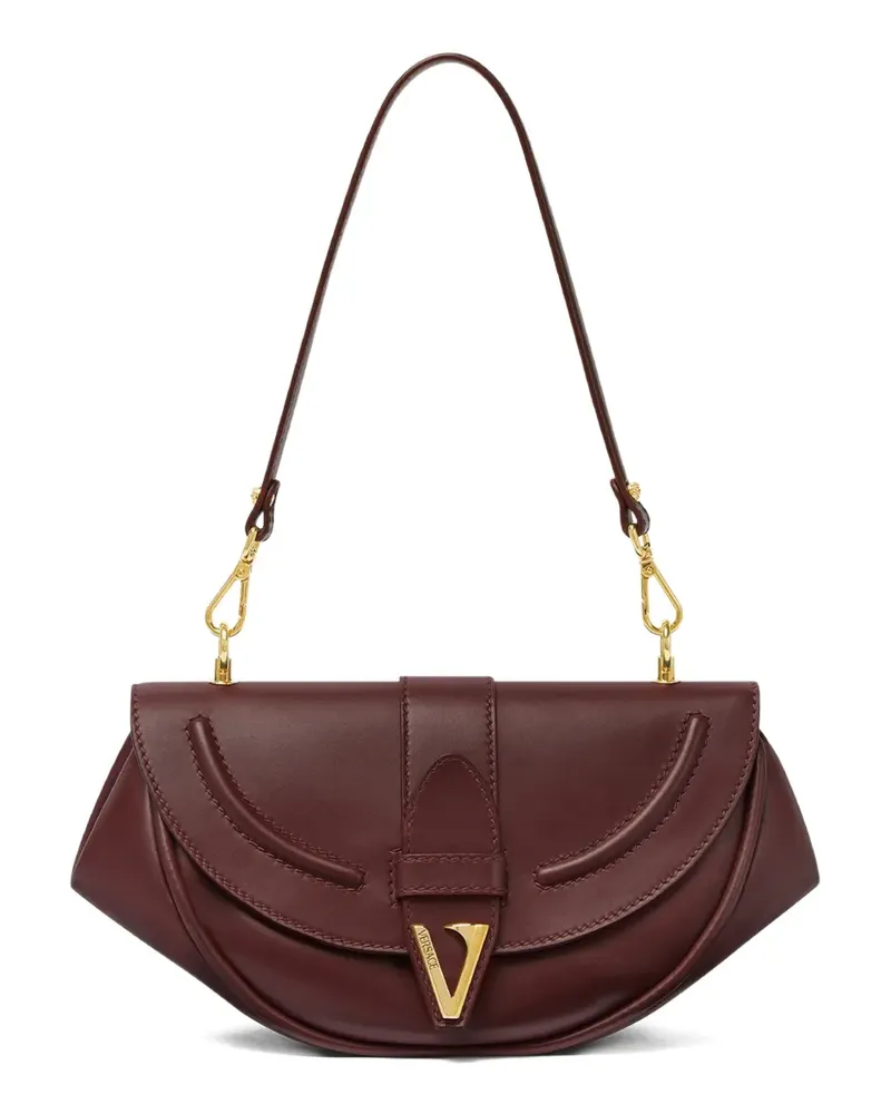 Versace Mittelgroße Virtus Schultertasche - Rot Rot