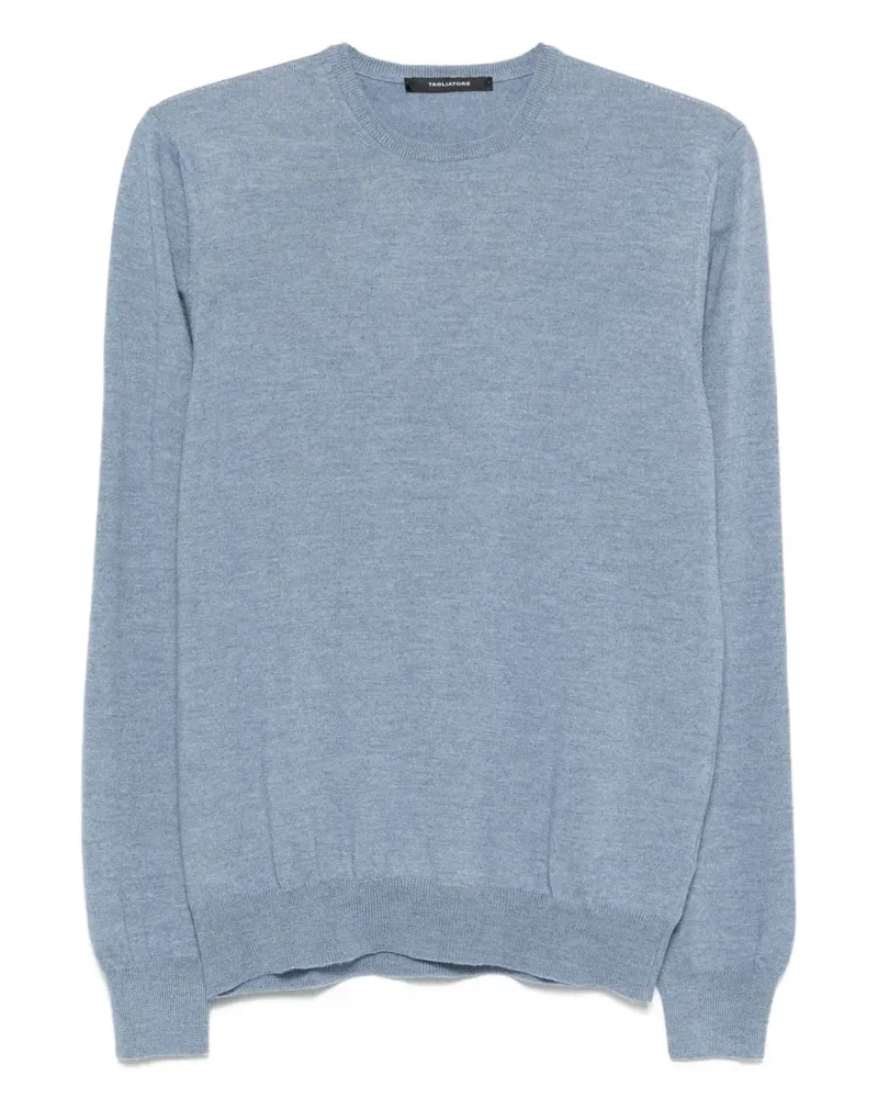 Tagliatore Pullover mit rundem Ausschnitt - Blau Blau