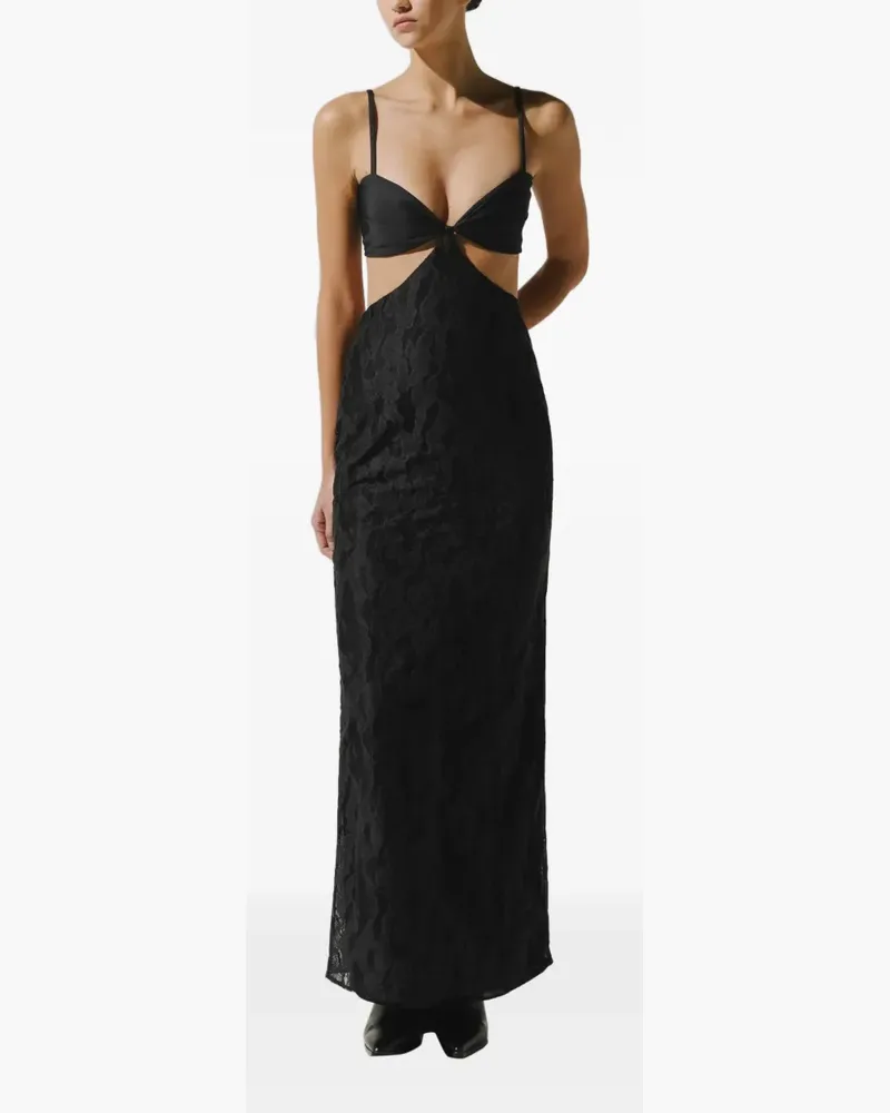 Baobab Collection Roro Maxikleid mit Cut-Out - Schwarz Schwarz